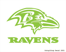 Load image into Gallery viewer, Baltimore Ravens Vinyl Sticker Decals CalnylCorp Decal $3.99