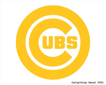 Load image into Gallery viewer, Chicago Cubs Vinyl Sticker Decals.