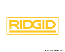 Load image into Gallery viewer, Ridgid Tools Vinyl Sticker Decals.