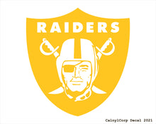 Load image into Gallery viewer, Las Vegas Raiders Vinyl Sticker Decals.