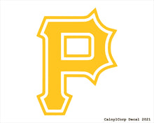 Load image into Gallery viewer, Pittsburgh Pirates Vinyl Sticker Decals.