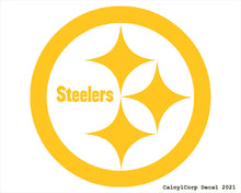 Load image into Gallery viewer, Pittsburgh Steelers Vinyl Sticker Decals.