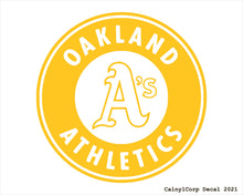 Load image into Gallery viewer, Oakland Athletics Vinyl Sticker Decals.