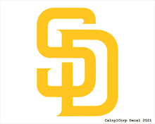 Load image into Gallery viewer, San Diego Padres Vinyl Sticker Decals.