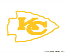 Load image into Gallery viewer, Kansas City Chiefs Vinyl Sticker Decals.