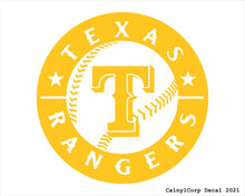 Load image into Gallery viewer, Texas Rangers Vinyl Sticker Decals