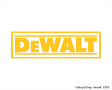Load image into Gallery viewer, DeWalt Tools Vinyl Sticker Decals.