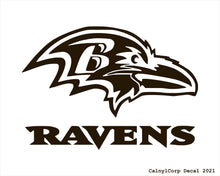 Load image into Gallery viewer, Baltimore Ravens Vinyl Sticker Decals CalnylCorp Decal $3.99