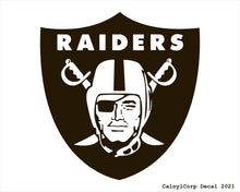 Load image into Gallery viewer, Las Vegas Raiders Vinyl Sticker Decals.