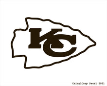 Load image into Gallery viewer, Kansas City Chiefs Vinyl Sticker Decals.