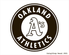 Load image into Gallery viewer, Oakland Athletics Vinyl Sticker Decals.
