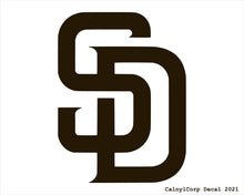 Load image into Gallery viewer, San Diego Padres Vinyl Sticker Decals.