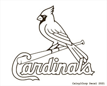 Load image into Gallery viewer, St. Louis Cardinals Vinyl Sticker Decals.