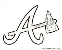 Load image into Gallery viewer, Atlanta Braves Vinyl Sticker Decals