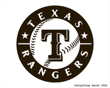 Load image into Gallery viewer, Texas Rangers Vinyl Sticker Decals