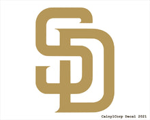 Load image into Gallery viewer, San Diego Padres Vinyl Sticker Decals.