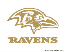 Load image into Gallery viewer, Baltimore Ravens Vinyl Sticker Decals CalnylCorp Decal $3.99