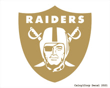 Load image into Gallery viewer, Las Vegas Raiders Vinyl Sticker Decals.