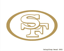 Load image into Gallery viewer, San Francisco 49ers Vinyl Sticker Decals.