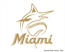 Load image into Gallery viewer, Miami Marlins Vinyl Sticker Decals