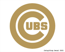 Load image into Gallery viewer, Chicago Cubs Vinyl Sticker Decals.