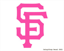 Load image into Gallery viewer, San Francisco Giants Vinyl Sticker Decals.