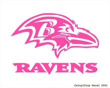 Load image into Gallery viewer, Baltimore Ravens Vinyl Sticker Decals CalnylCorp Decal $3.99