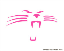 Load image into Gallery viewer, Carolina Panthers Face Vinyl Sticker Decals.