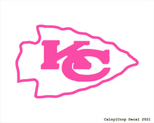 Load image into Gallery viewer, Kansas City Chiefs Vinyl Sticker Decals.