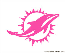 Load image into Gallery viewer, Miami Dolphins Vinyl Sticker Decals.