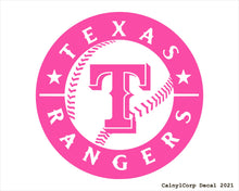 Load image into Gallery viewer, Texas Rangers Vinyl Sticker Decals