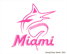 Load image into Gallery viewer, Miami Marlins Vinyl Sticker Decals