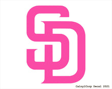 Load image into Gallery viewer, San Diego Padres Vinyl Sticker Decals.