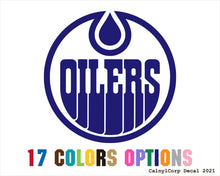 Load image into Gallery viewer, Edmonton Oilers Vinyl Sticker Decals