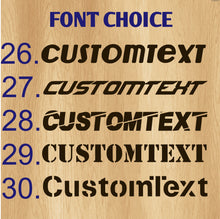 Load image into Gallery viewer, Custom Text Lettering Vinyl Decals.