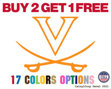 Load image into Gallery viewer, University Of Virginia, Cavaliers Vinyl Sticker Decals
