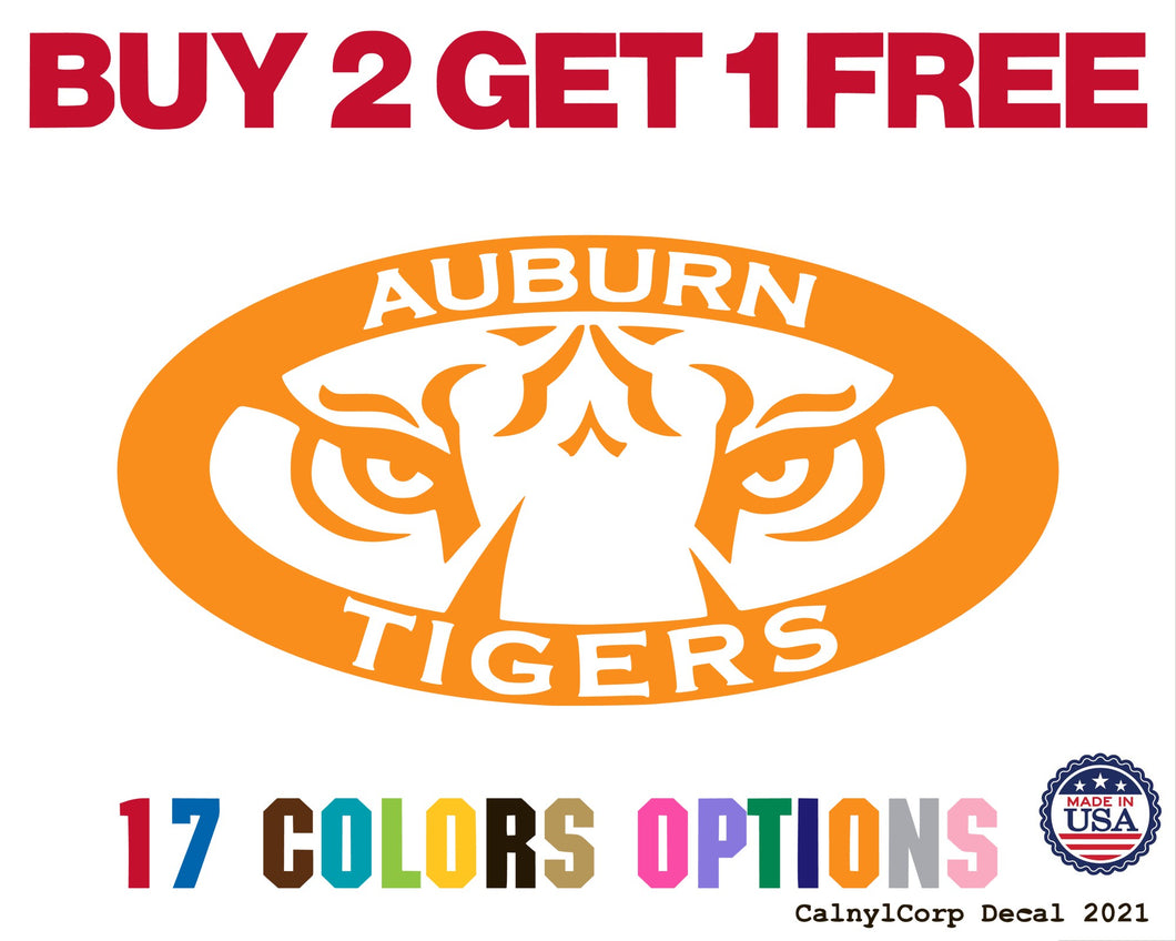 Auburn University, Tigers 2nd Kind Vinyl Sticker Decals