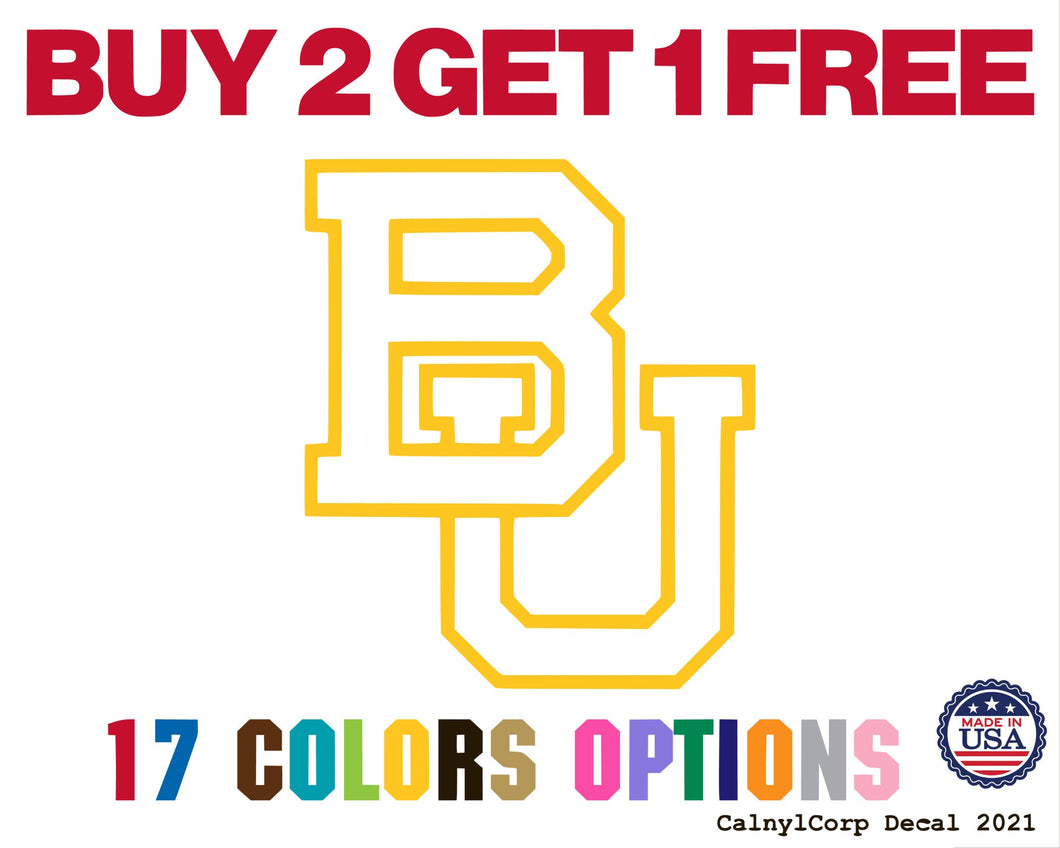 Baylor University, Bears Vinyl Sticker Decals