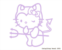 Load image into Gallery viewer, Devil Kitty Vinyl Sticker Decals.
