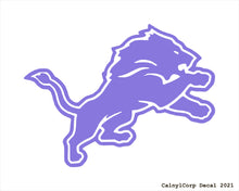 Load image into Gallery viewer, Detroit Lions Vinyl Sticker Decals.
