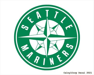 Seattle Mariners Vinyl Sticker Decals.