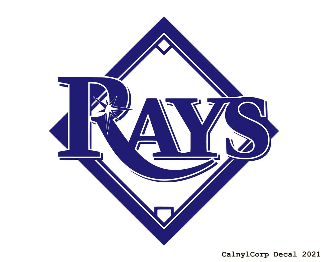 Tb Rays Window Sticker Tampa Bay Rays Vinyl Sticker Decals
