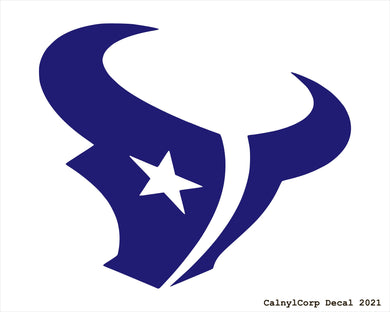 Houston Texans Vinyl Sticker Decals.