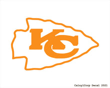 Load image into Gallery viewer, Kansas City Chiefs Vinyl Sticker Decals.
