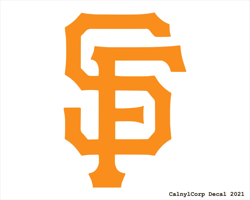 San Francisco Giants Vinyl Sticker Decals.