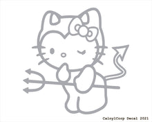 Load image into Gallery viewer, Devil Kitty Vinyl Sticker Decals.
