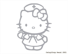 Load image into Gallery viewer, Kitty Nurse Vinyl Sticker Decals.
