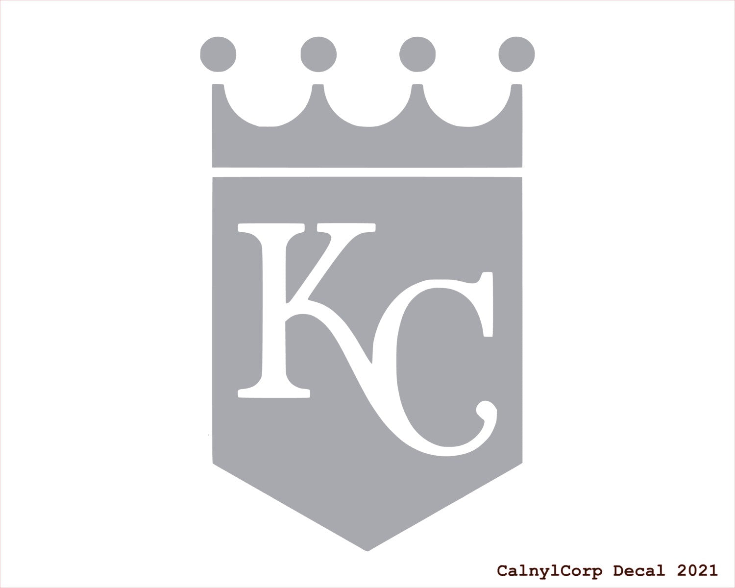 Kansas City Royals 2x Baseballhelm Vinyl-Aufkleber – Weiße
