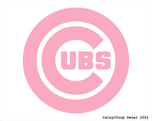 Load image into Gallery viewer, Chicago Cubs Vinyl Sticker Decals.
