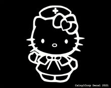 Load image into Gallery viewer, Kitty Nurse Vinyl Sticker Decals.
